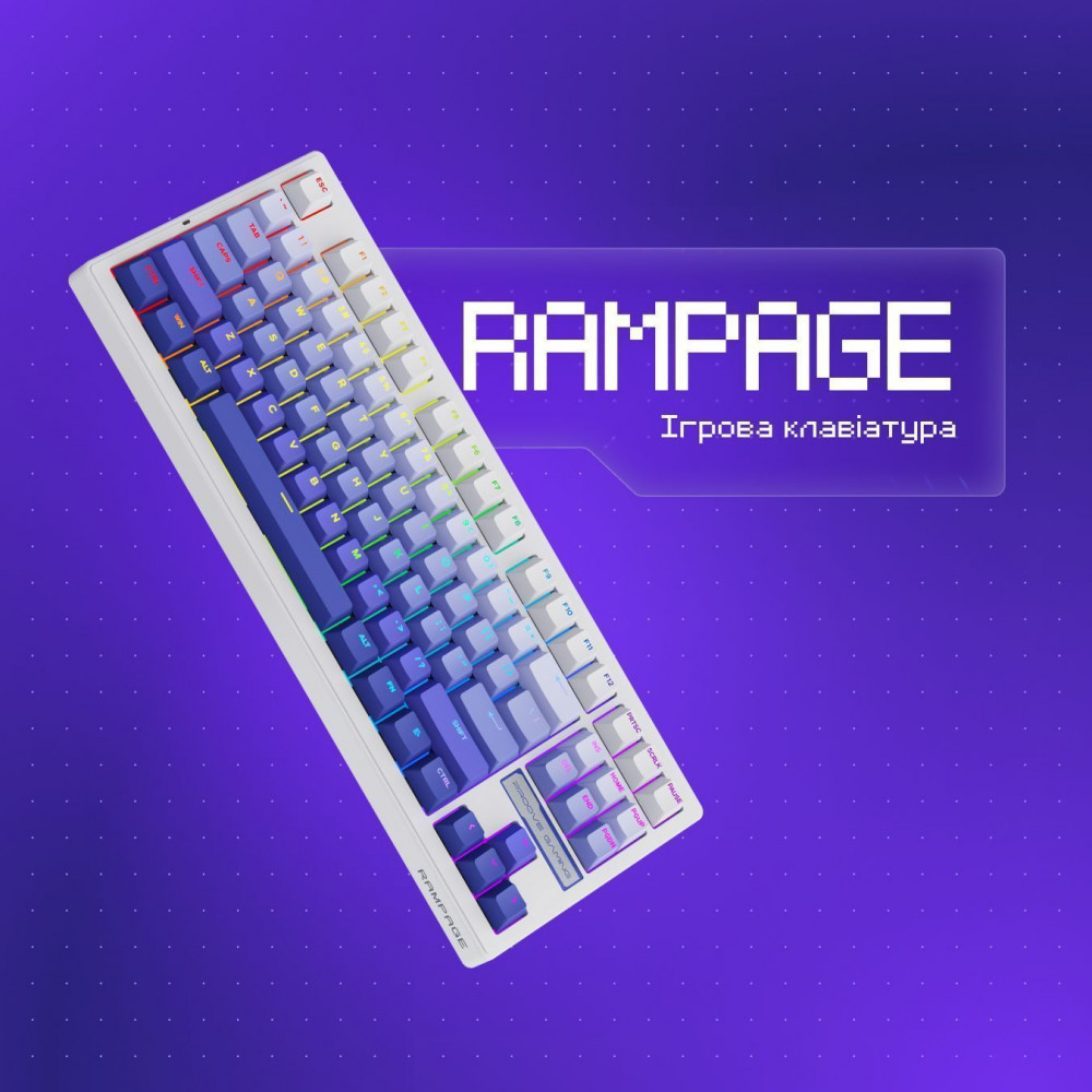Бездротова клавіатура Proove Gaming Rampage (Ukraine Layout) — Придбати в Україні - фото 2