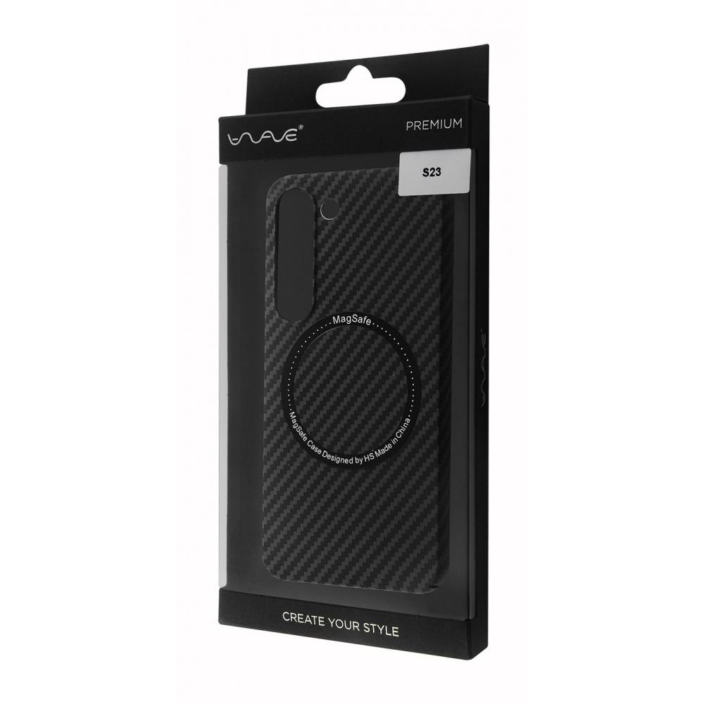 Чехол WAVE Carbon Case with Magnetic Ring Samsung Galaxy S23