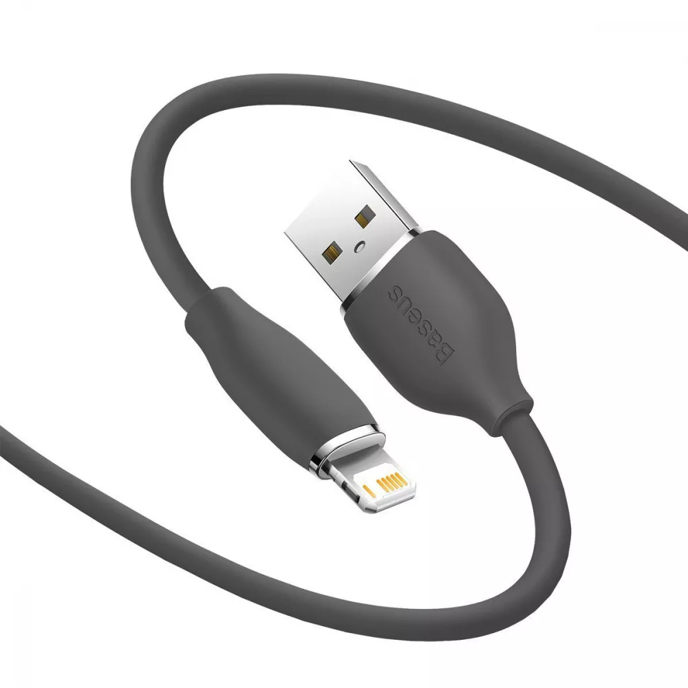 Кабель Baseus Jelly Liquid Silica Gel Fast Charging Lightning 2.4A (1.2m) - фото 8