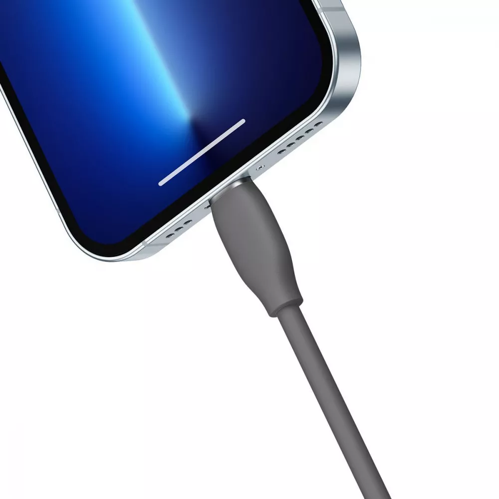 Кабель Baseus Jelly Liquid Silica Gel Fast Charging Lightning 2.4A (1.2m) - фото 6