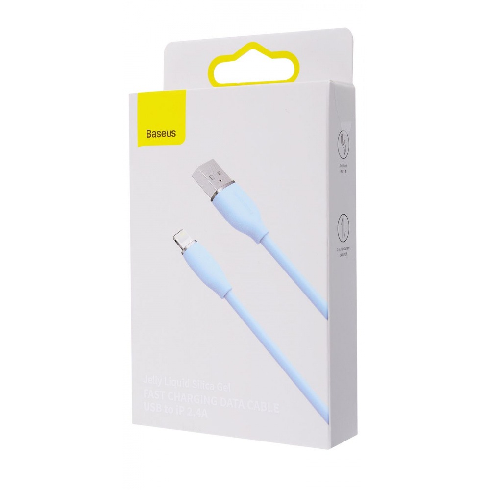 Кабель Baseus Jelly Liquid Silica Gel Fast Charging Lightning 2.4A (1.2m) — Придбати в Україні - фото 1