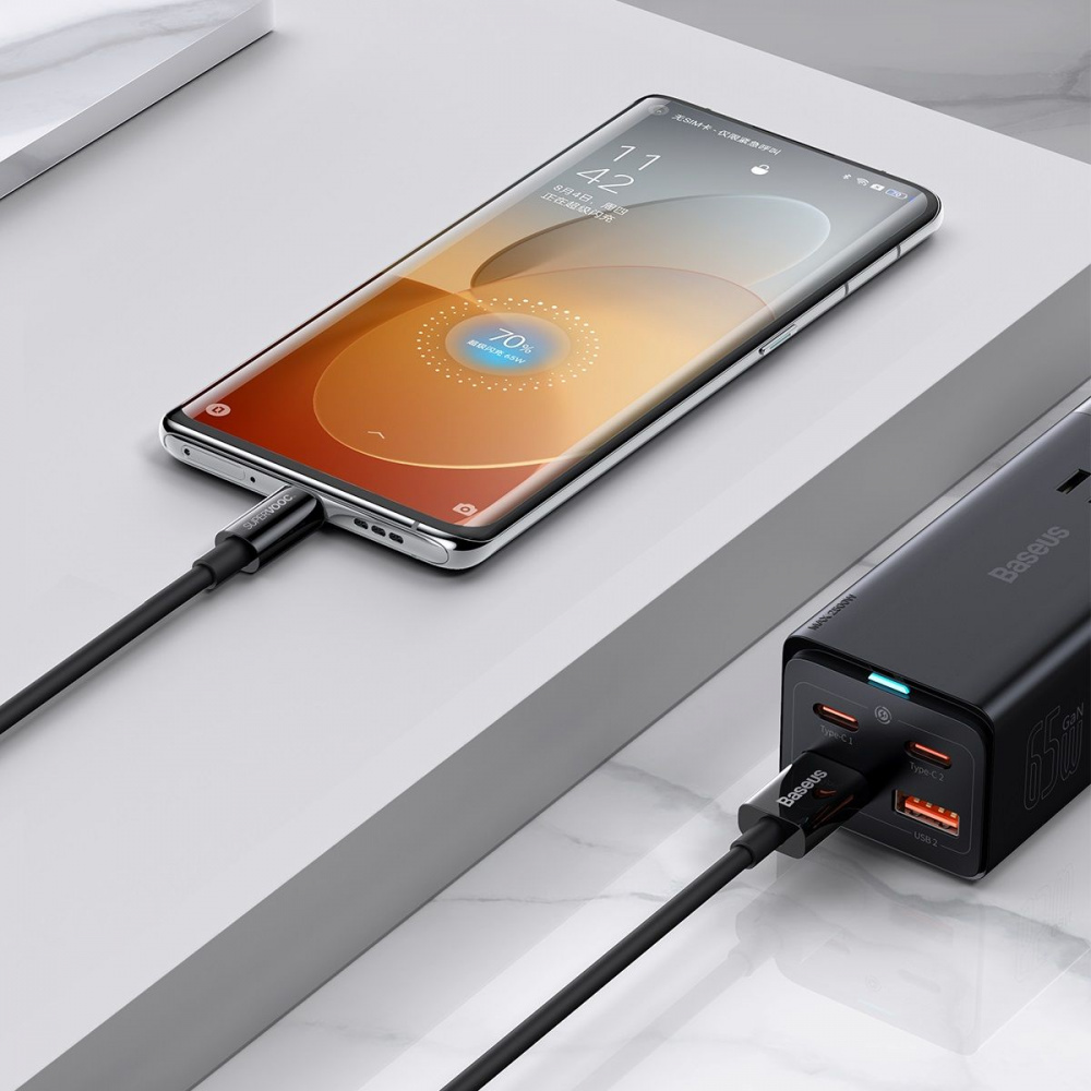 Кабель Baseus Superior Series (SUPERVOOC) Fast Charging Data Type-C 65W (1m) - фото 5