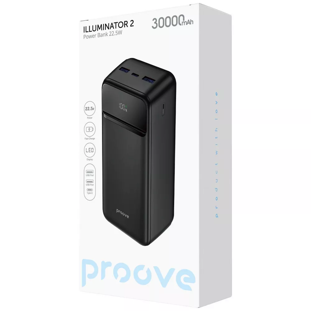 seri専用 Портативная Батарея Proove Illuminator 2 22.5W 30000mAh 63018 - Ncase