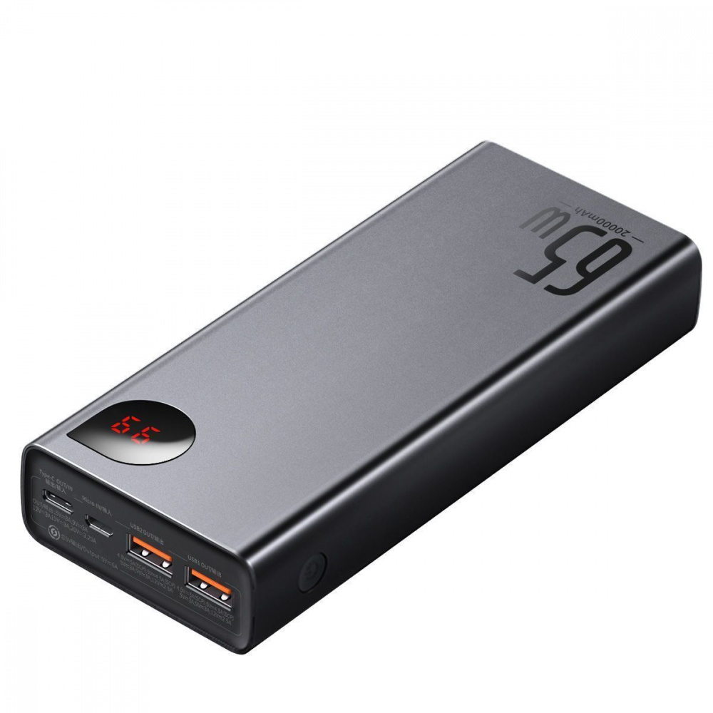 Портативна Батарея Baseus Adaman Metal Digital Display 65W (QC3.0 PD3.0) 20000mAh — Придбати в Україні - фото 2