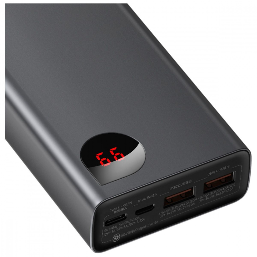 Портативна Батарея Baseus Adaman Metal Digital Display 65W (QC3.0 PD3.0) 20000mAh — Придбати в Україні - фото 4