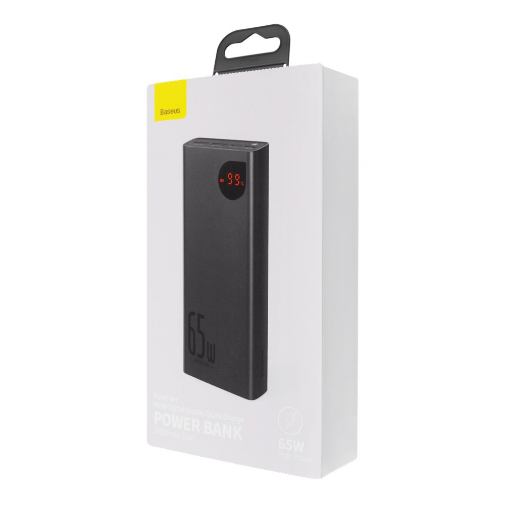 Портативна Батарея Baseus Adaman Metal Digital Display 65W (QC3.0 PD3.0) 20000mAh — Придбати в Україні