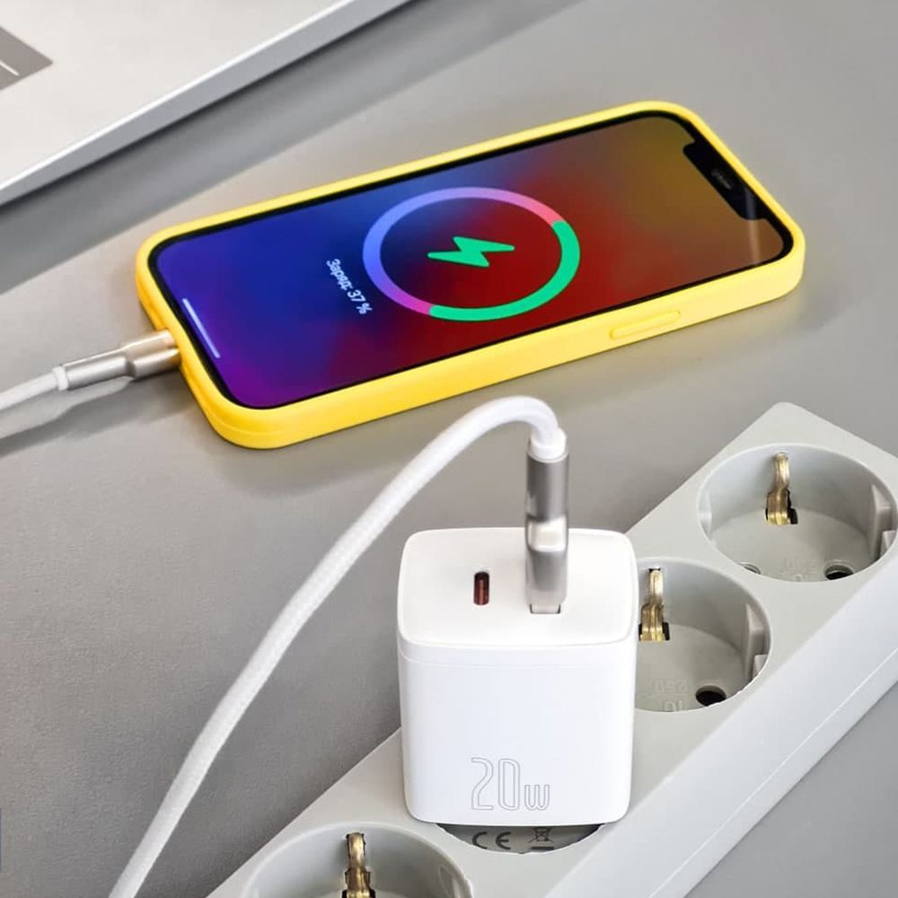 МЗП Baseus Compact Quick Charger 20W QC+ PD (1Type-C + 1USB) — Придбати в Україні - фото 2