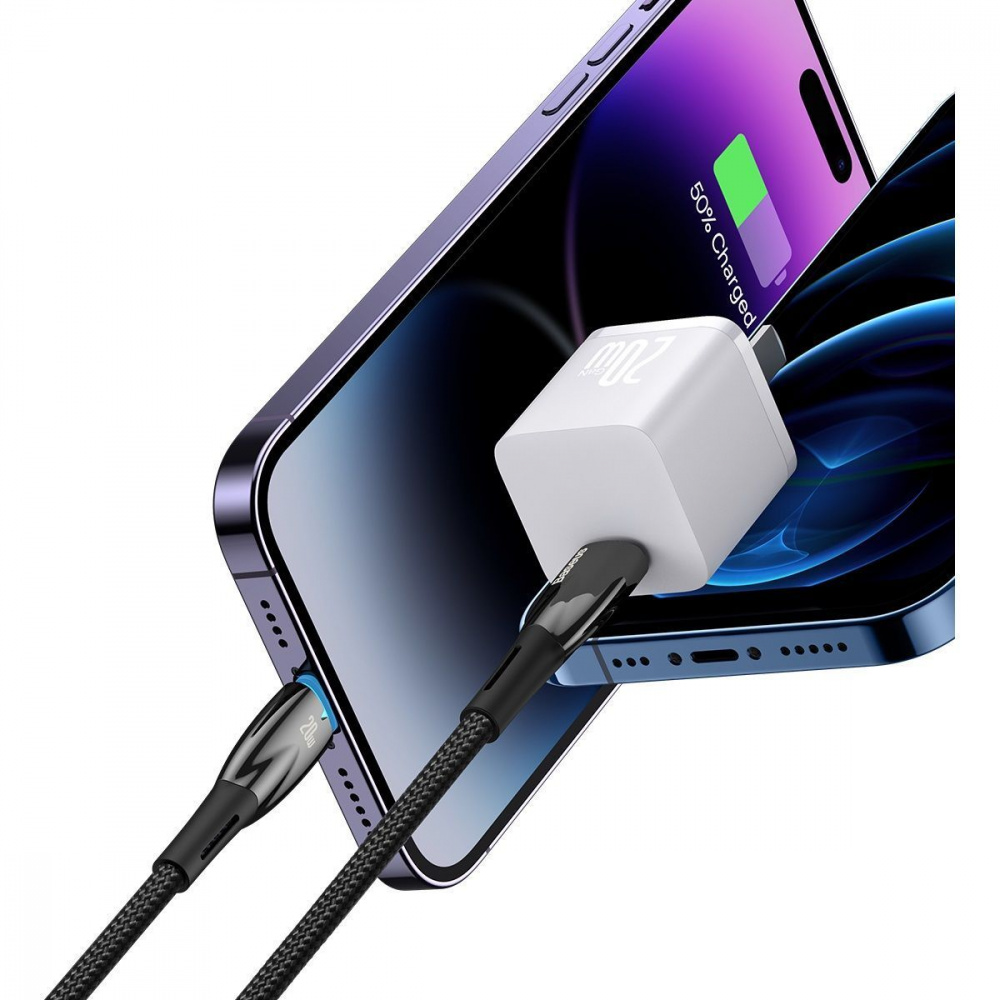 Кабель Baseus Glimmer Series Fast Charging Type-C to Lightning 20W (1m) — Придбати в Україні - фото 2