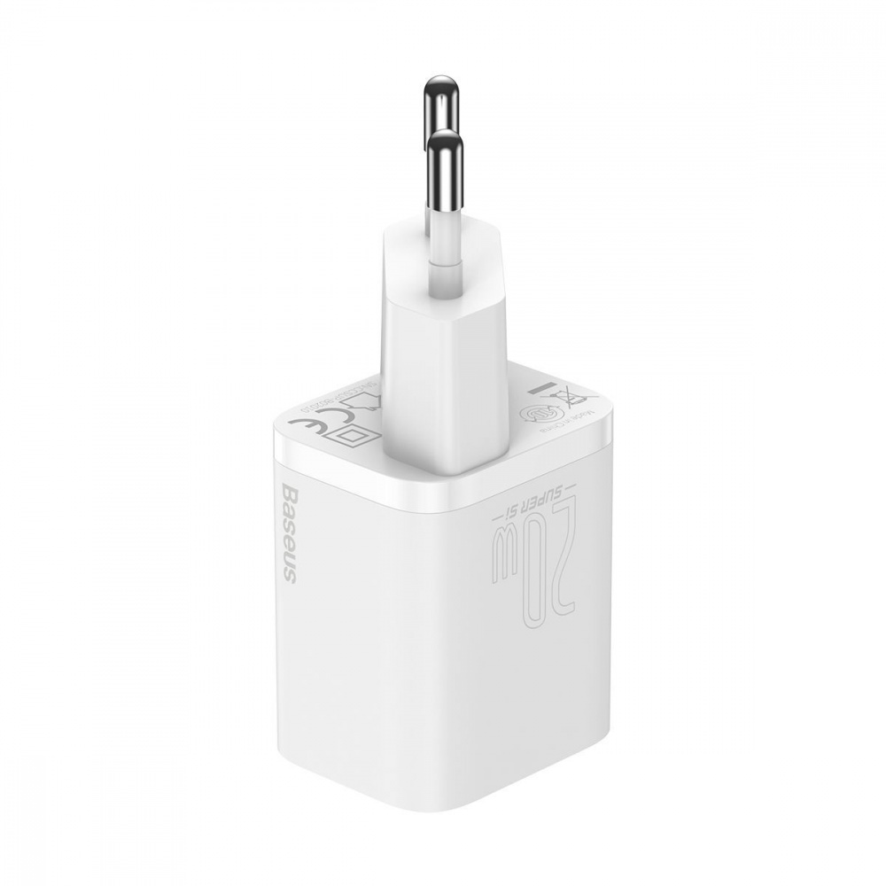 Wall Charger Baseus Super Silicone PD Charger 20W (1Type-C) + With Cable Type-C to Lightning - фото 10