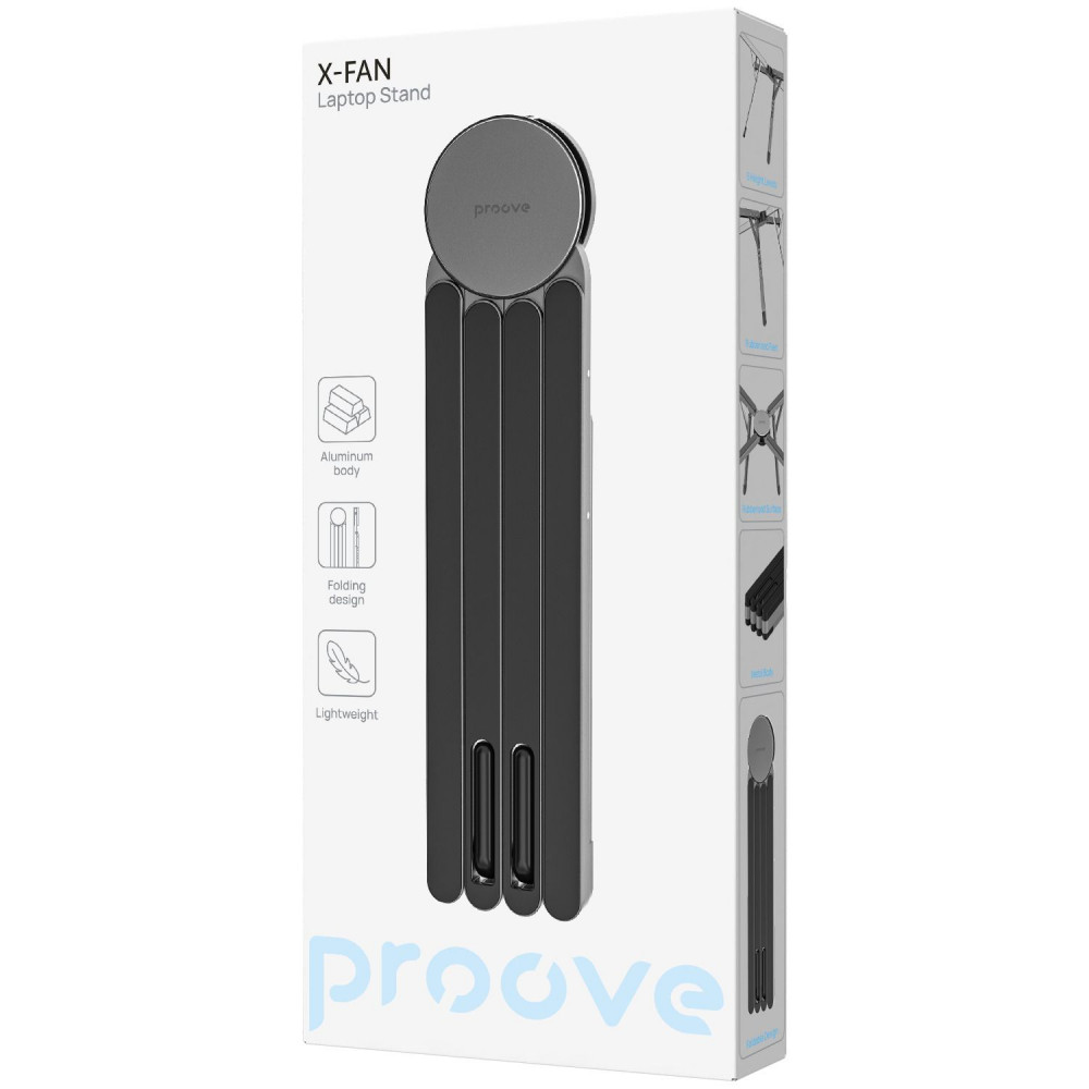 Подставка для ноутбука Proove X-Fan silver (LSXF00000104) Серебристый на картинке №2