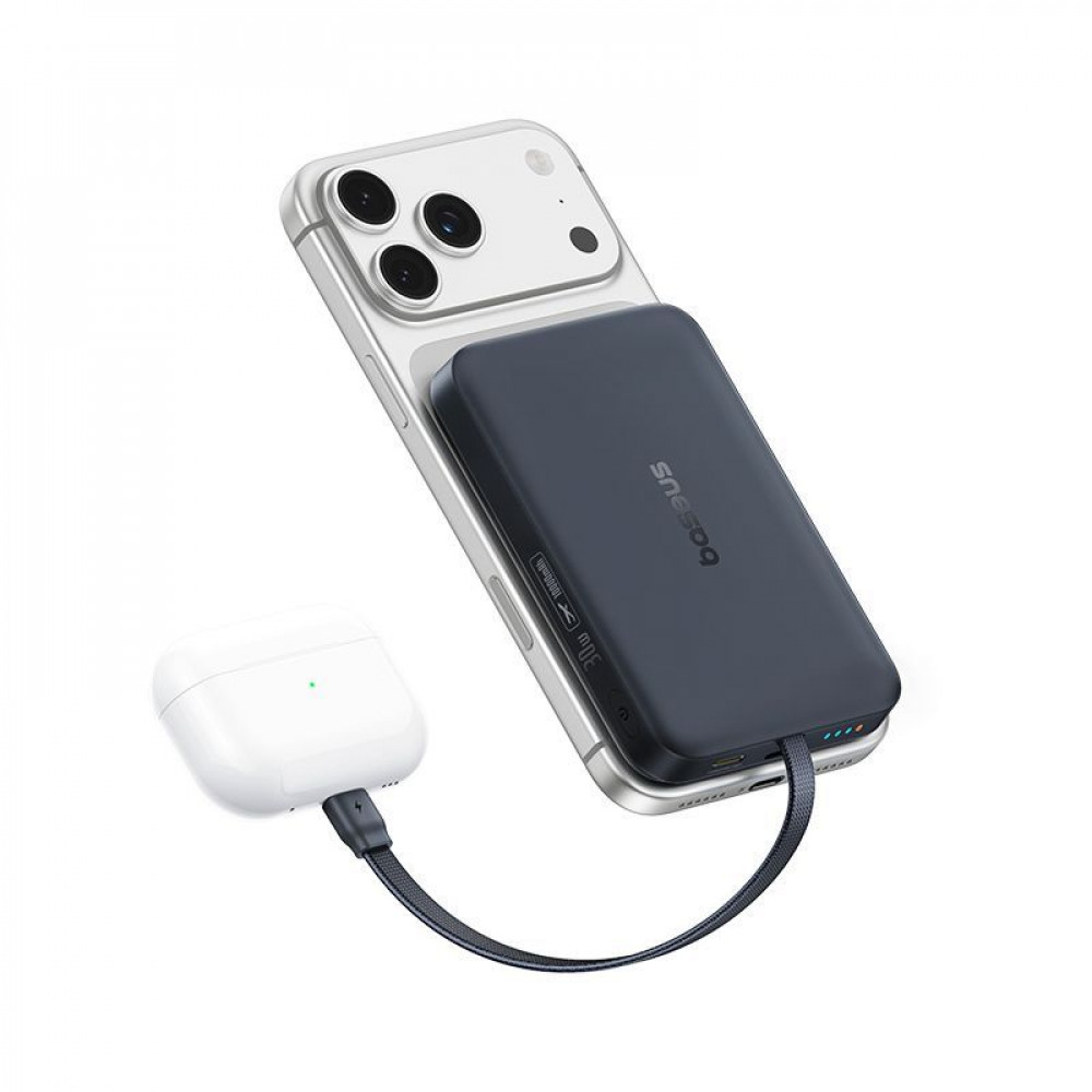 Портативная Батарея Baseus EnerFill FM11 with Built-in Type-C Cable 10000mAh 30W - фото 7