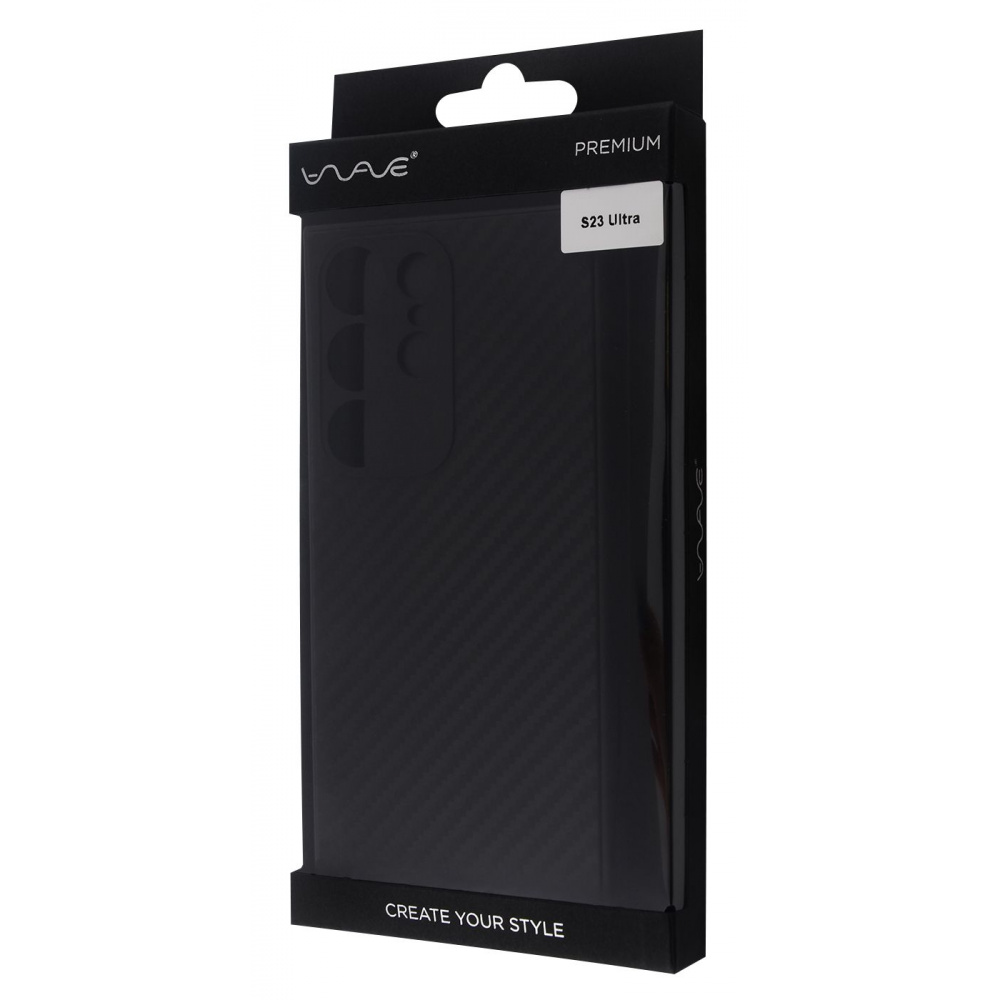 Чохол WAVE Premium Carbon Slim with Magnetic Ring Samsung Galaxy S23 Ultra — Придбати в Україні - фото 1