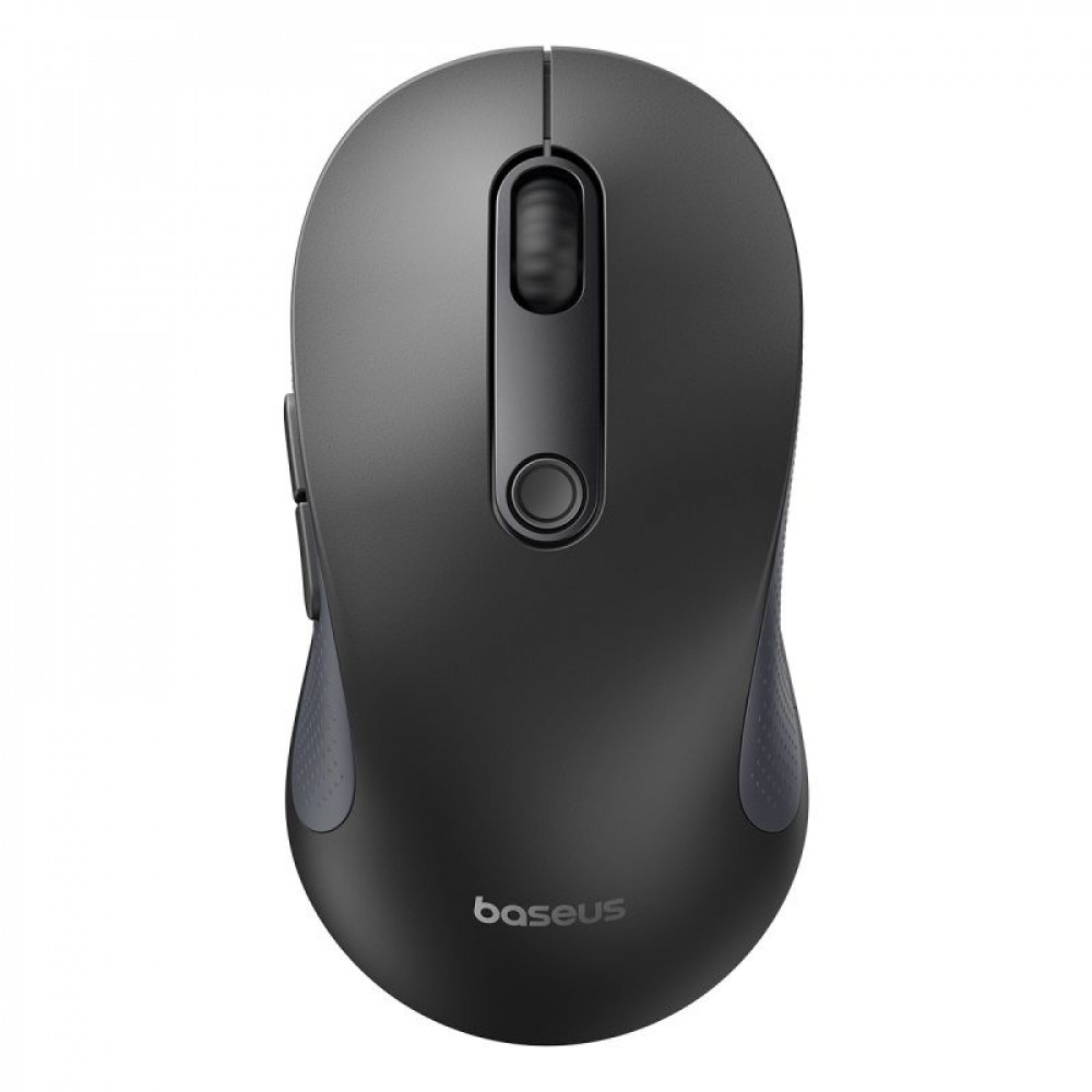 Бездротова Компютерна Миша Baseus F02 Ergonomic Wireless Mouse (without Battery) (2.4GHZ) black (B01055505111-01) Чорний на малюнкі №1