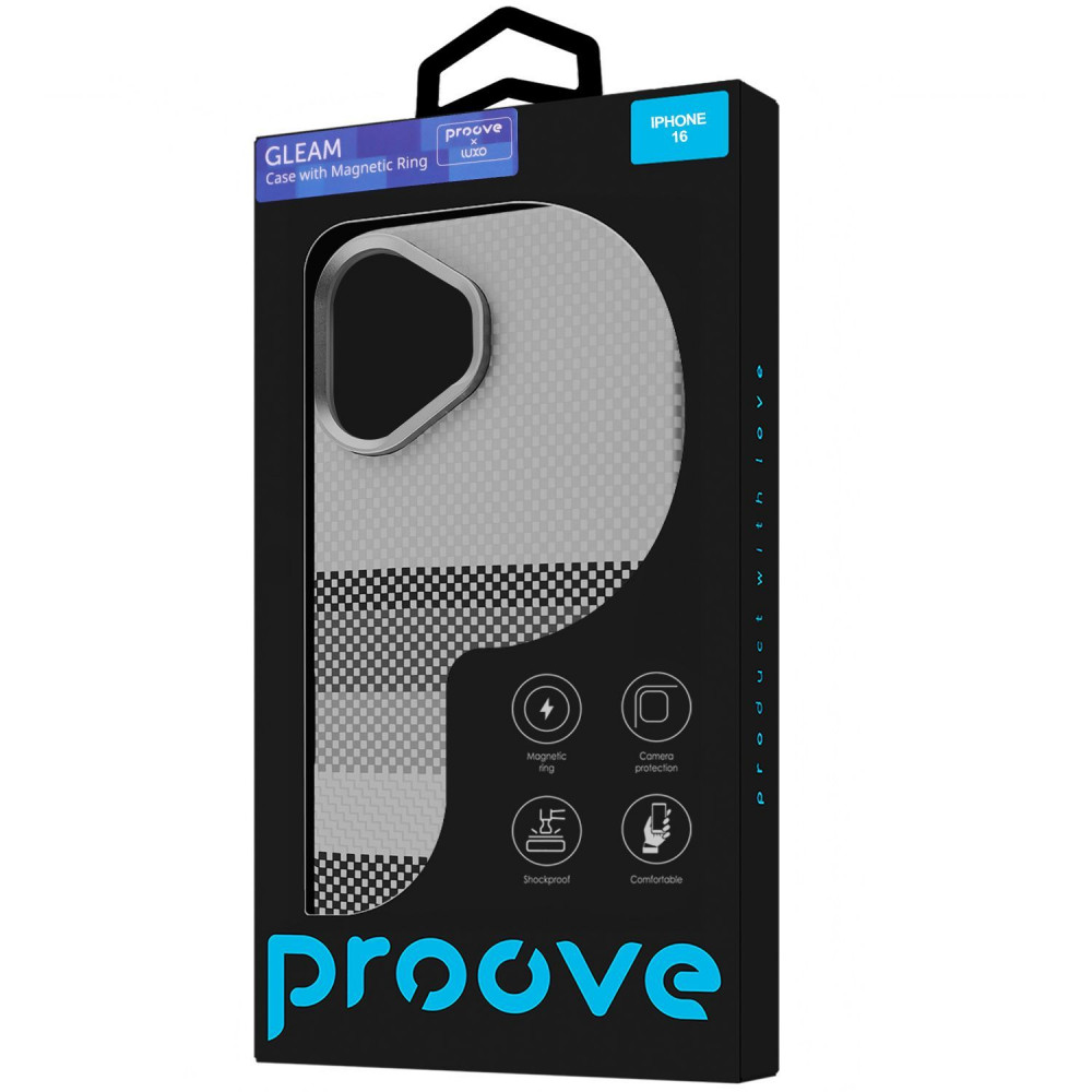 Чохол Proove Gleam Case with Magnetic Ring iPhone 17 gold stripes (PCGCIP170049) золоті смужки на малюнкі №2