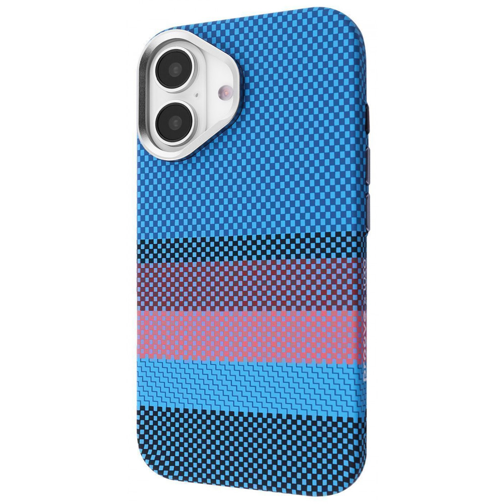 Чохол Proove Gleam Case with Magnetic Ring iPhone 17 blue borders (PCGCIP170064) сині краї на малюнкі №1