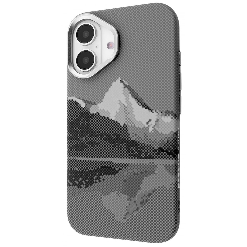 Чохол Proove Gleam Case with Magnetic Ring iPhone 17 silver peak (PCGCIP170068) срібна вершина на малюнкі №1