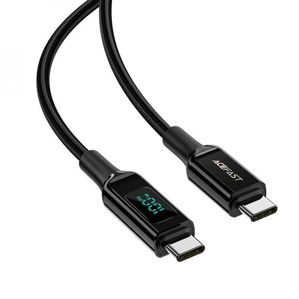 Кабель Acefast C6-03 Digital Display USB-C to USB-C 100W 5A (2m) — Придбати в Україні - фото 5