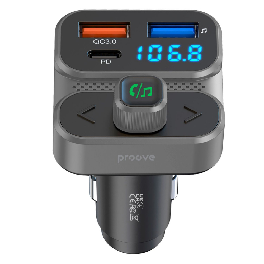 Автомобильное ЗУ Proove FM Launcher Luxor SE 36W (PD+QC3.0) Type-C+USB - фото 3