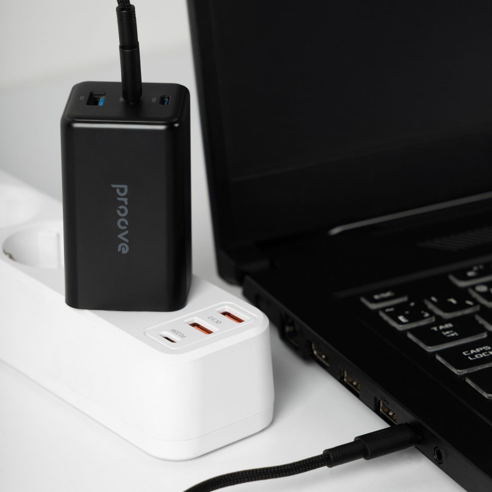 СЗУ Proove Pocket GaN Max 100W (2Type-C + USB) - фото 5