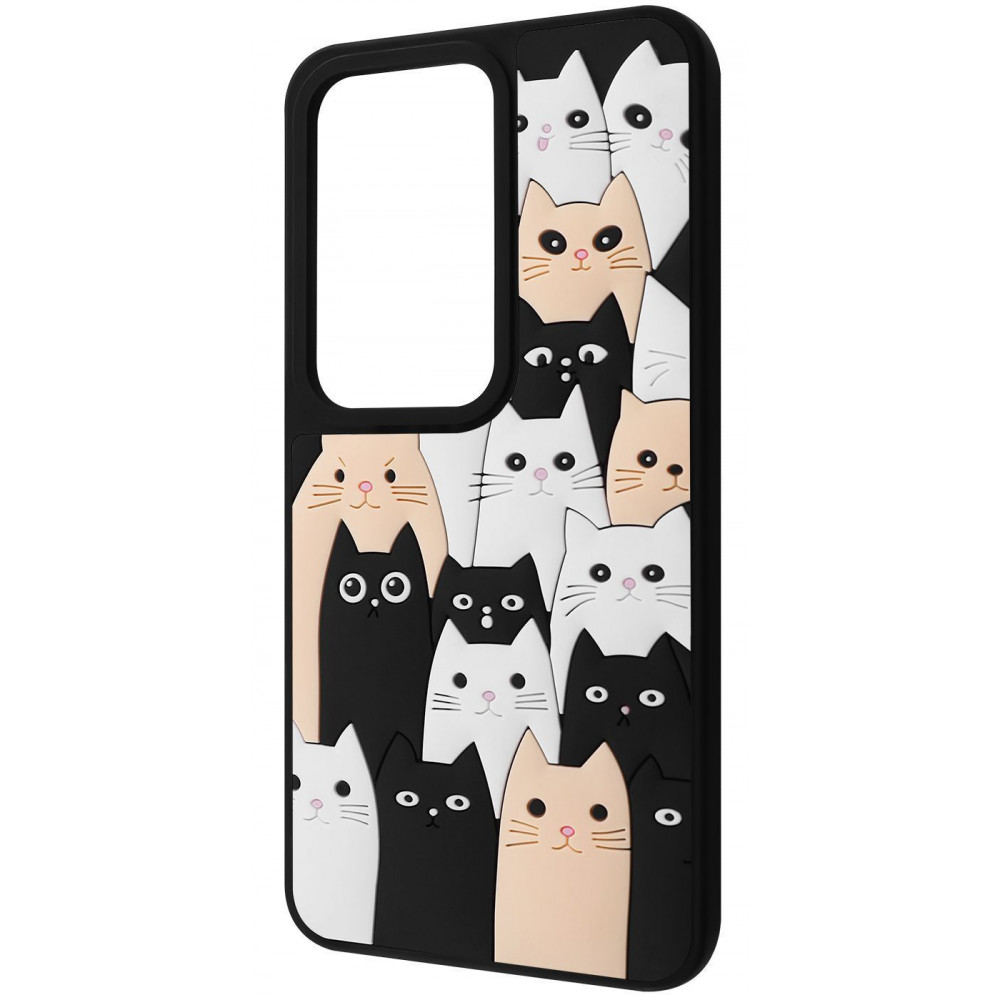 Чехол WAVE Doodle Case Xiaomi Redmi 15 4G/5G 169.5mm cats на картинке №1