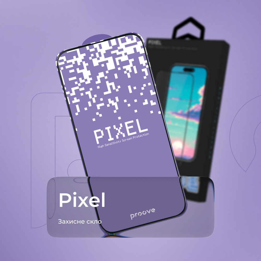 Захисне скло Proove Pixel iPhone 14 Pro Max/15 Plus/16 Plus — Придбати в Україні - фото 3
