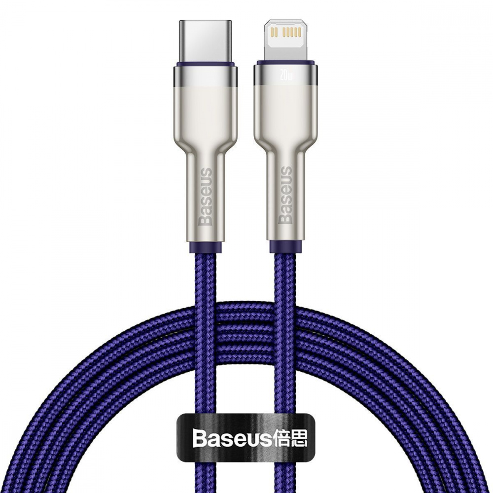 Кабель Baseus Cafule Metal Type-C to Lightning PD 20W (1m) - фото 6