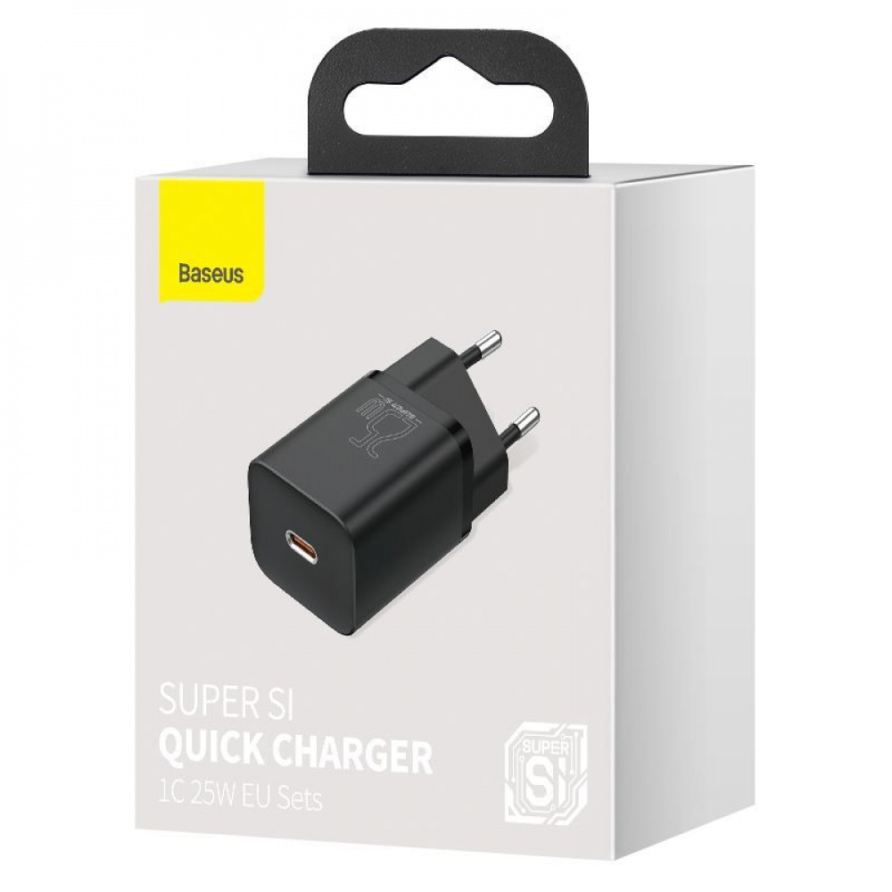 МЗП Baseus Super Silicone Quick Charge Charger 25W (Type-C) — Придбати в Україні - фото 1