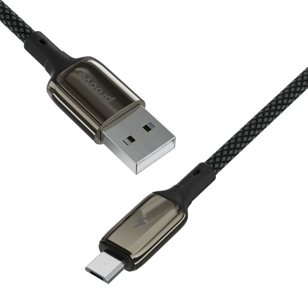 Кабель Proove Dense Metal Micro USB 2.4A (1m) — Придбати в Україні - фото 1