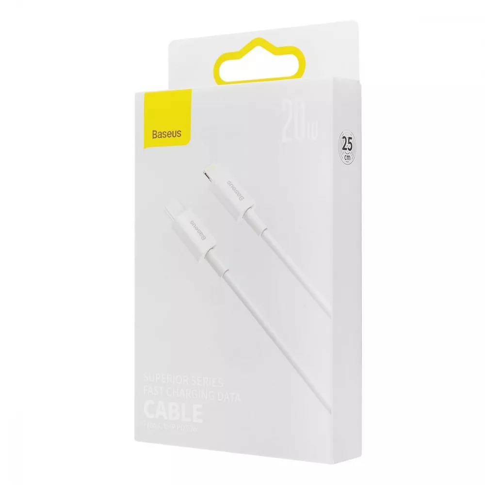 Кабель Baseus Superior Series Fast Charging Type-C to Lightning PD 20W (0.25m) - фото 1