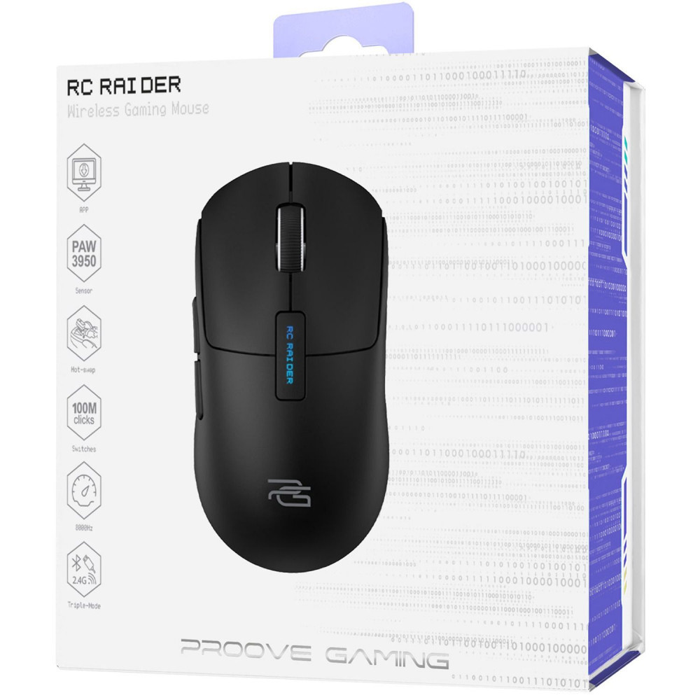 Бездротова ігрова миша Proove Gaming RC Raider 8K white/purple (WMRR00122017) Білий/фіолетовий на малюнкі №2