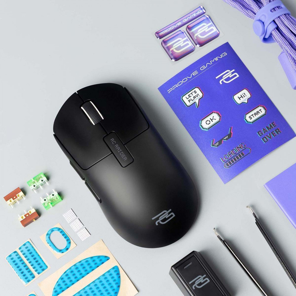 Бездротова ігрова миша Proove Gaming RC Raider 8K white/purple (WMRR00122017) Білий/фіолетовий на малюнкі №24