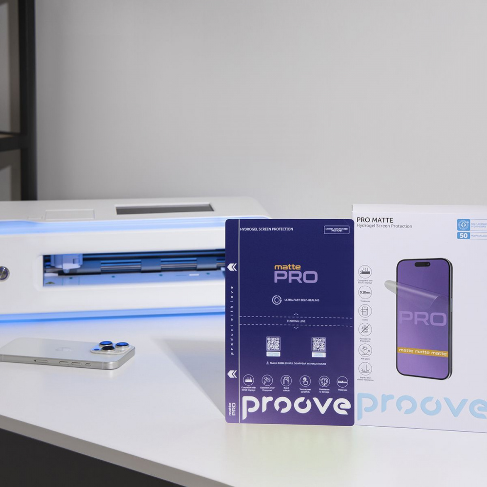 Захисна гідрогелева плівка Proove Hydrogel Screen Protection PRO Matte — Придбати в Україні - фото 2