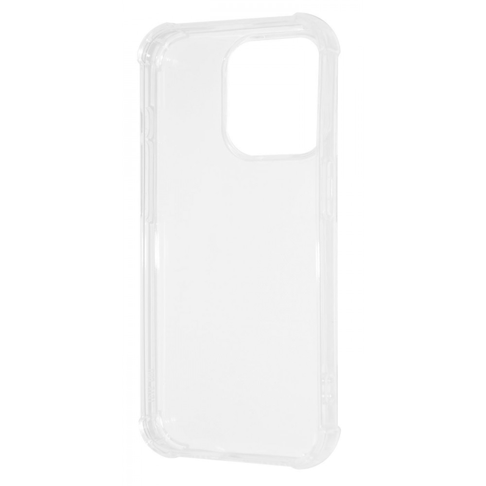 Чохол WXD силікон 0.8 mm HQ iPhone 15 Pro Max transparent (50849) Прозорий на малюнкі №2