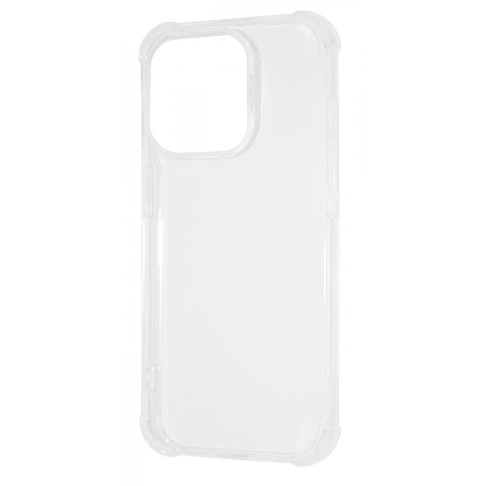Чохол WXD силікон 0.8 mm HQ iPhone 15 Pro Max transparent (50849) Прозорий на малюнкі №1