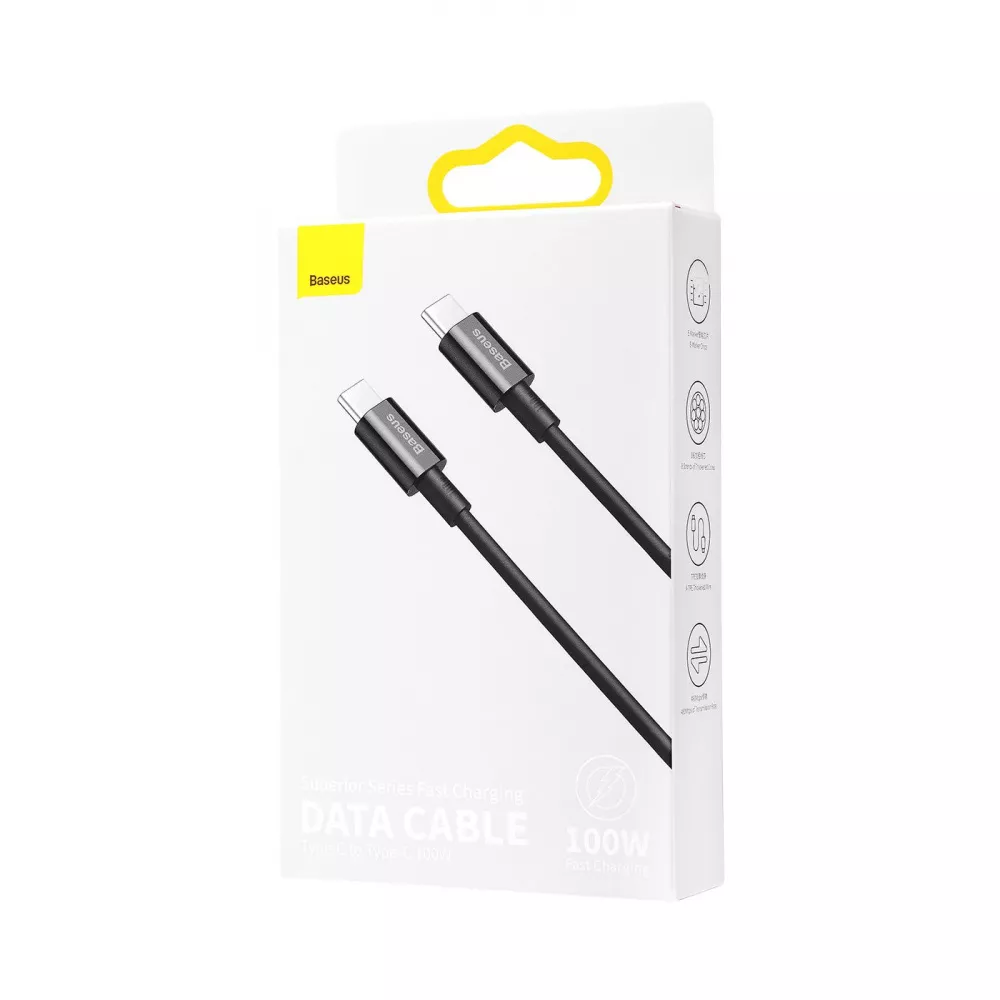 Кабель Baseus Superior Series Fast Charging Type-C to Type-C PD 100W (2m) - фото 1