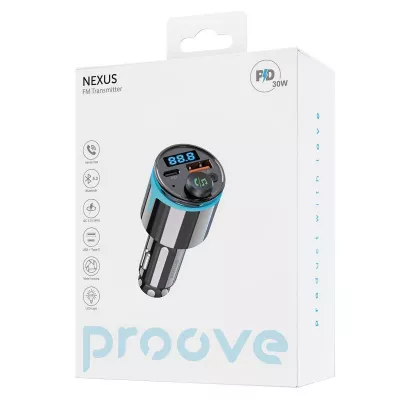 Купить АЗП Proove FM Launcher Nexus 30W (PD+QC3.0) Type-C+USB 55564 - Ncase