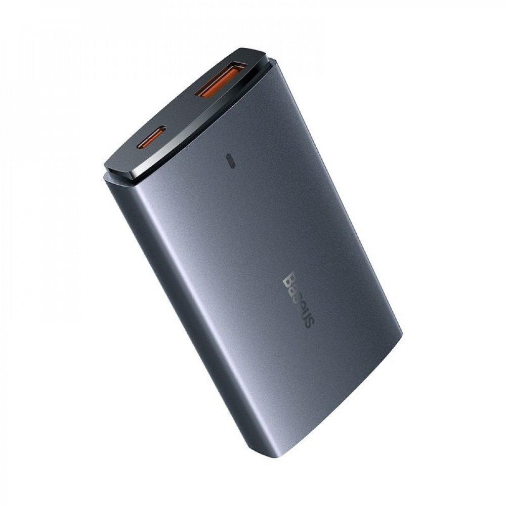 МЗП Baseus GaN5 Pro Ultra-Slim 65W (Type-C + USB) + Кабель Type-C to Type-C 100W (1м) — Придбати в Україні