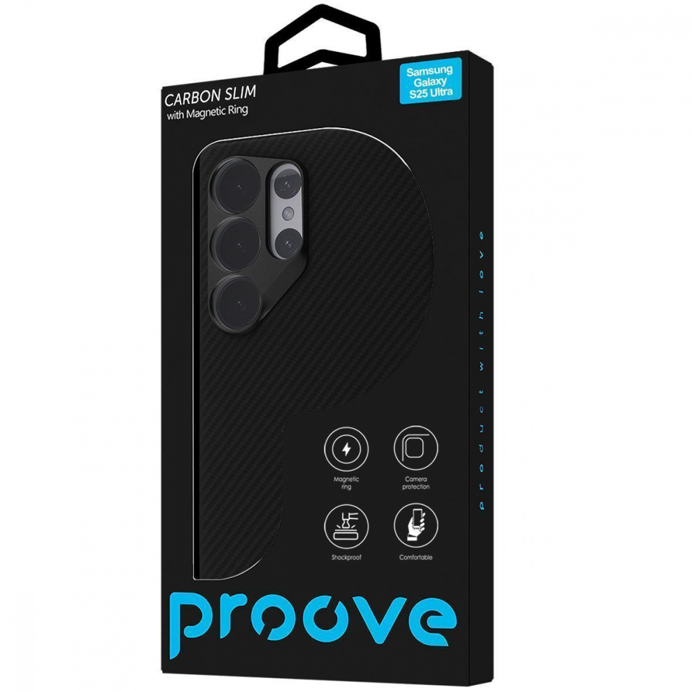 Чехол Proove Carbon Slim with Magnetic Ring Samsung Galaxy S25 Ultra