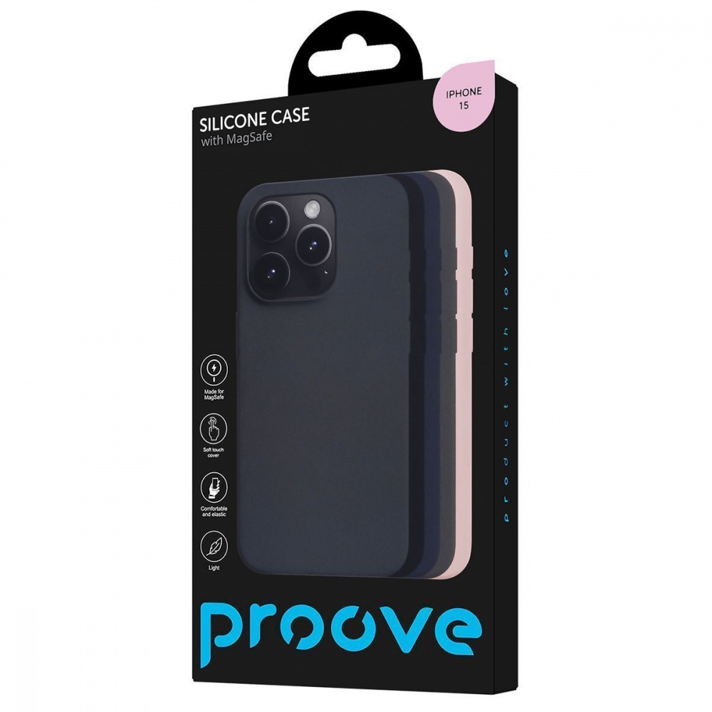 Чохол Proove Silicone Case with Magnetic Ring iPhone 15 — Придбати в Україні - фото 1