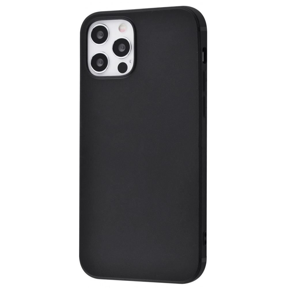 Чохол Силікон 0.5 mm Black Matt iPhone 12 Pro Max — Придбати в Україні
