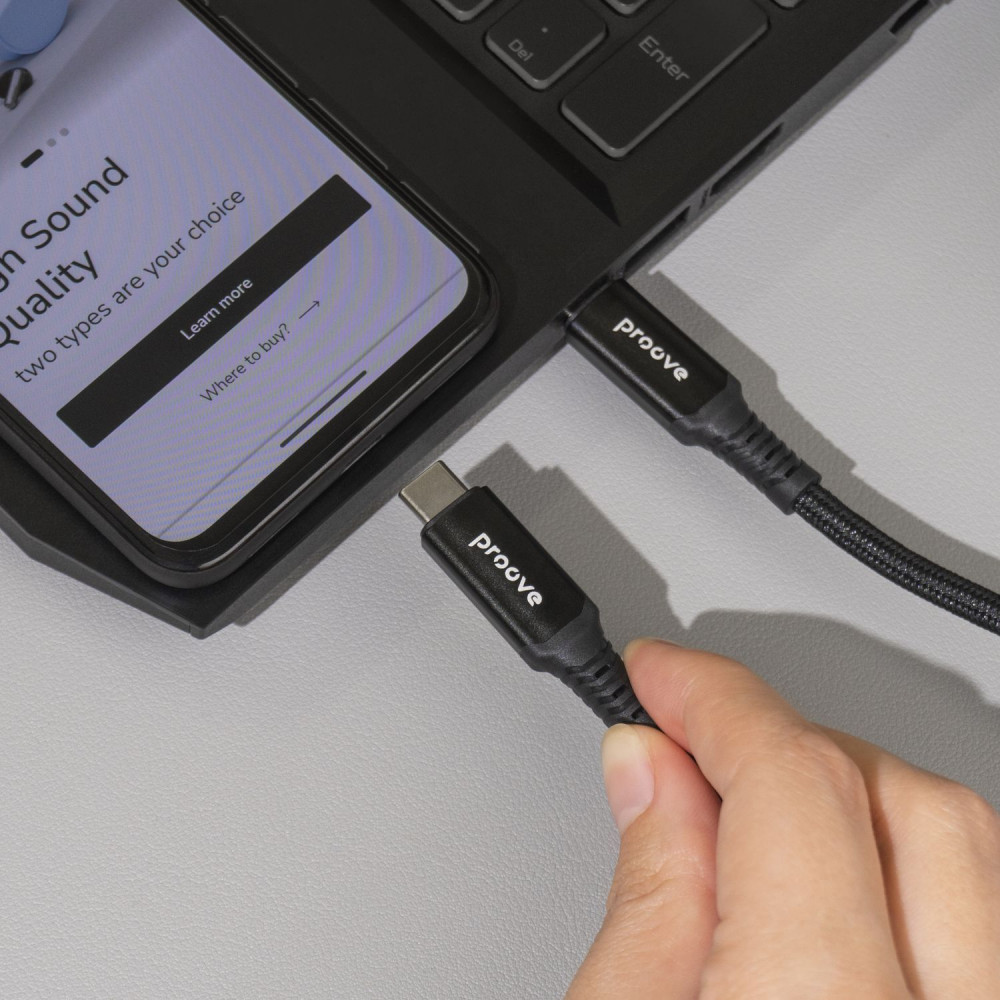 Кабель Proove Speed Line Type-C to Type С 240W USB 4.0 (1m) - фото 4