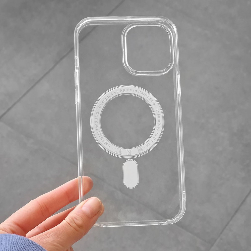 Чехол Clear Case Original Quality with MagSafe and Splash Screen for iPhone 12/12 Pro - фото 14