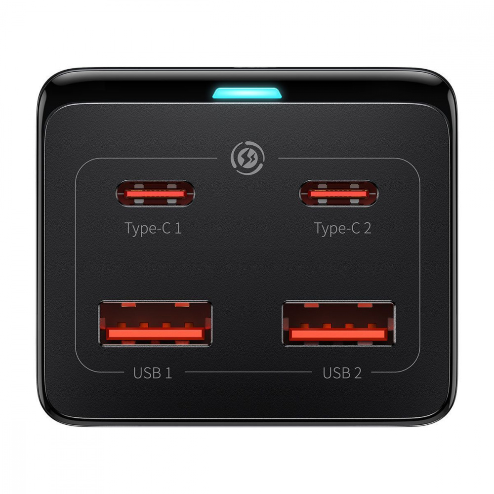 СЗУ Baseus GaN3 Pro 100W (AC(EU)+2 USB+2 Type-C )  + Кабель Type-C to Type-C 100W(20V/5A) (1m) - фото 5