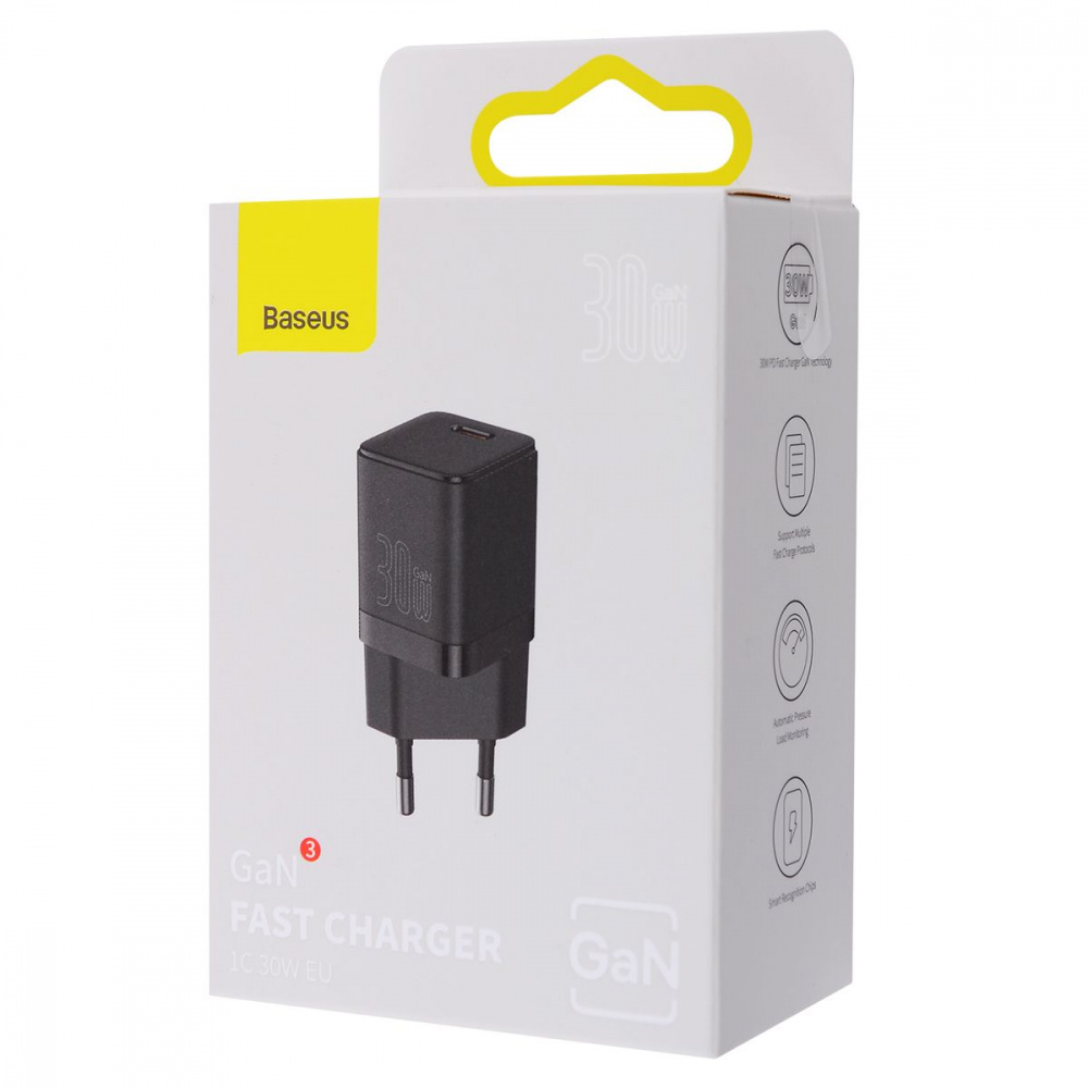МЗП Baseus GaN3 Fast Charger 30W (1 Type-C) — Придбати в Україні