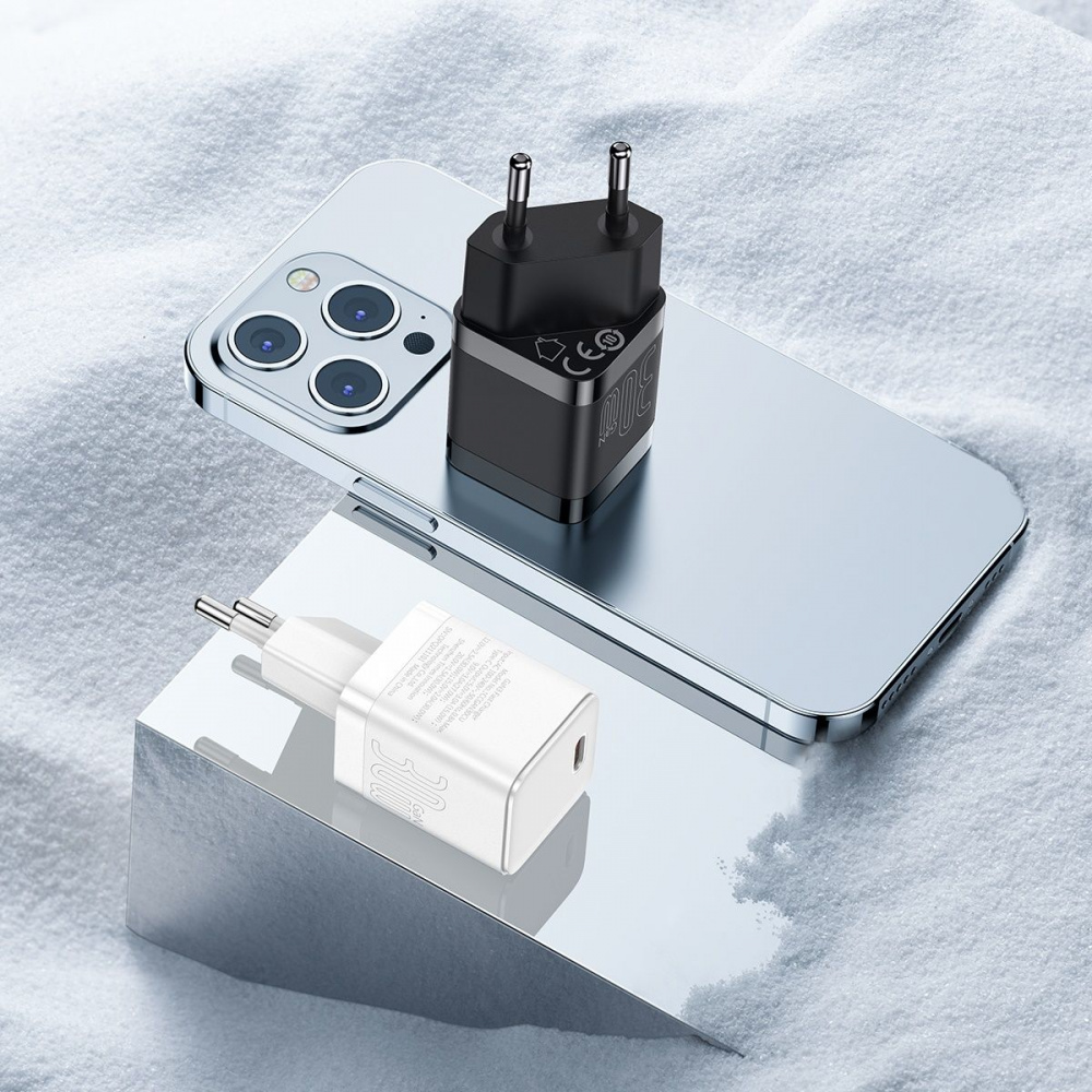 МЗП Baseus GaN3 Fast Charger 30W (1 Type-C) — Придбати в Україні - фото 1