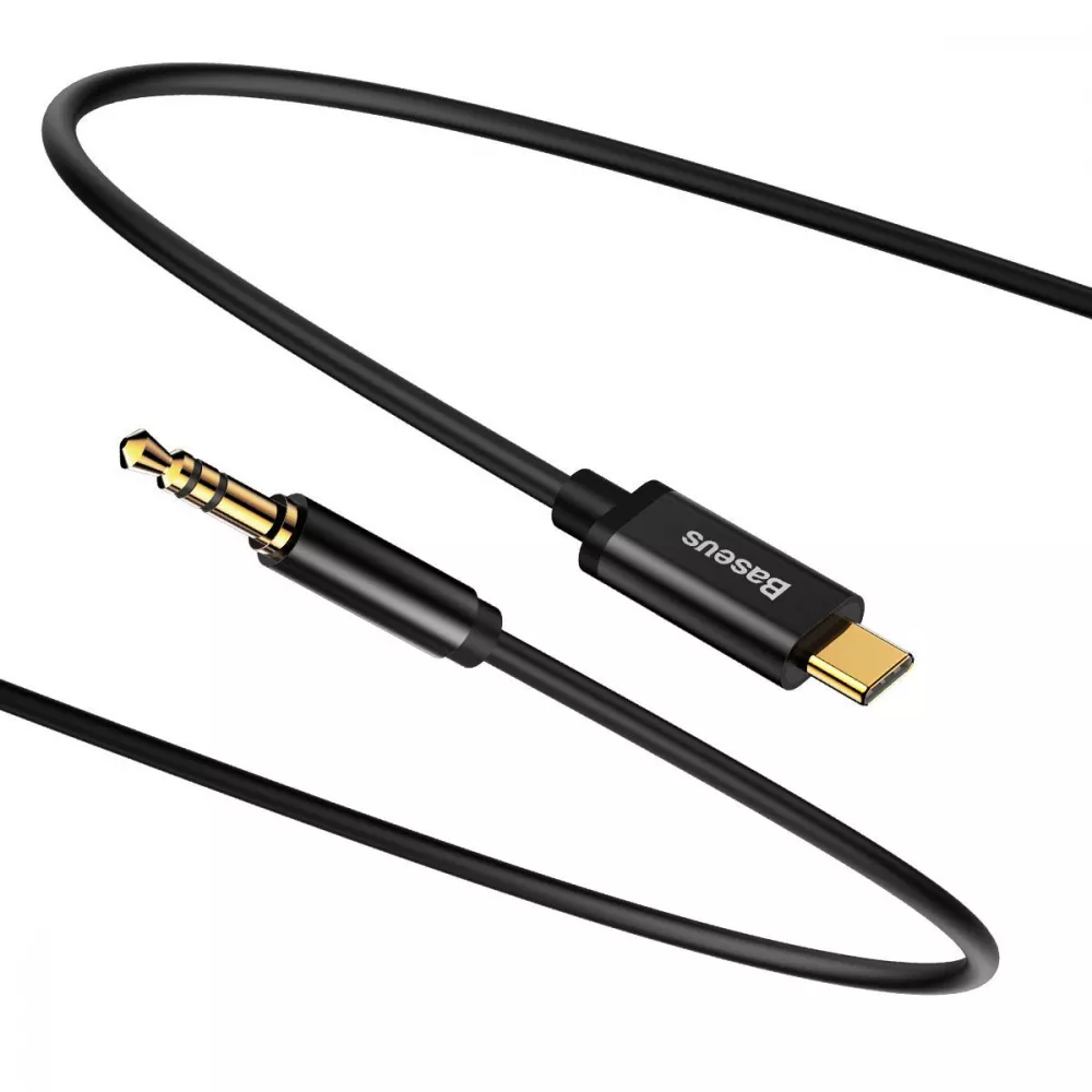 Кабель AUX Baseus Yiven Type-C to 3.5 mini jack (1.2m) - фото 3