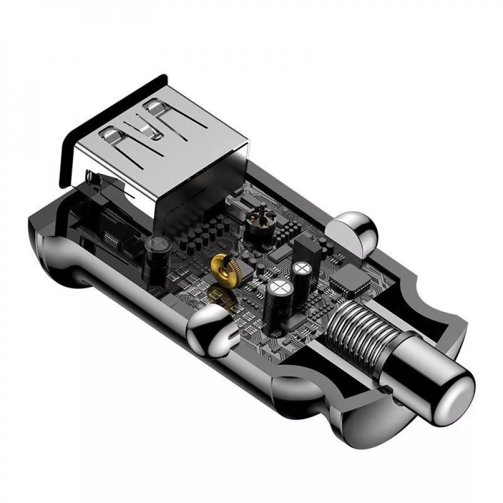 Автомобильное ЗУ Baseus Grain 3.1A 2USB - фото 5