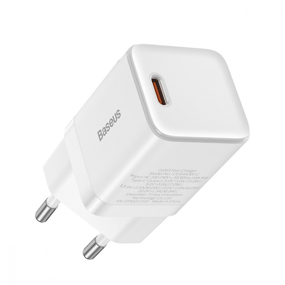 МЗП Baseus GaN3 Fast Charger 30W (1 Type-C) — Придбати в Україні - фото 3