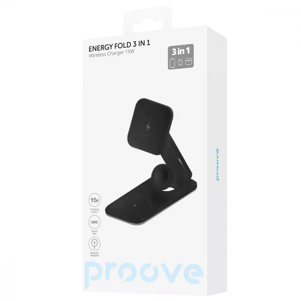 Беспроводное ЗУ Proove Energy Fold 3 in 1 - фото 1
