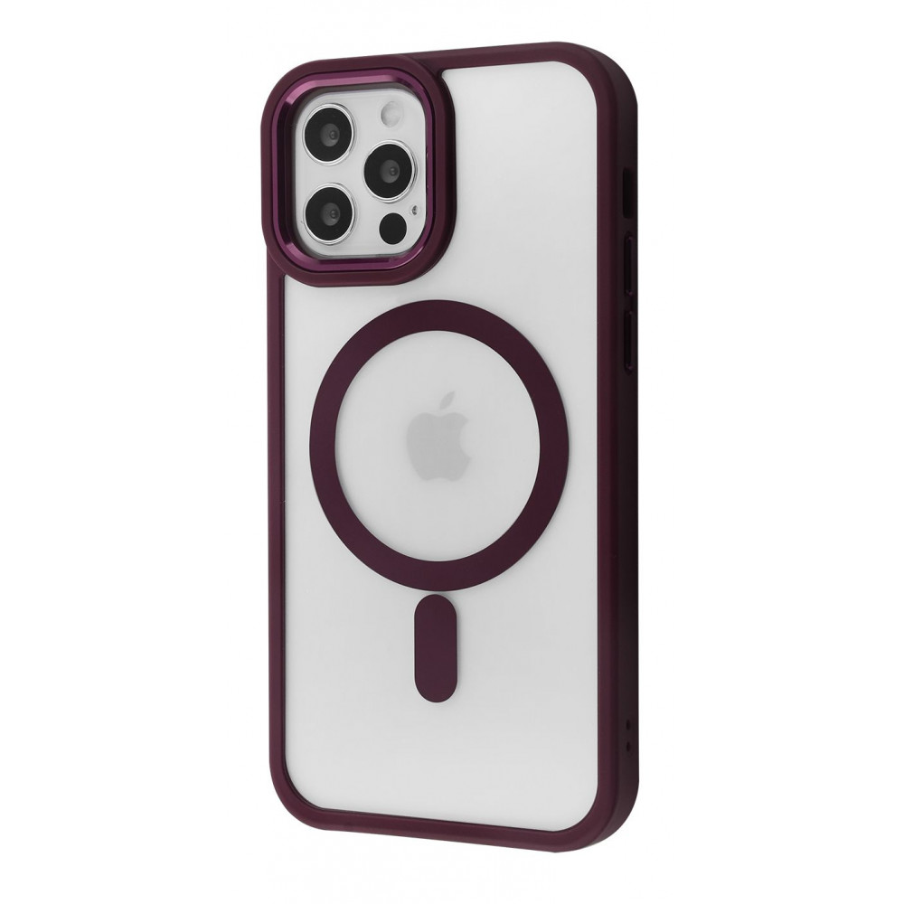 Чехол WAVE Ardor Case with Magnetic Ring iPhone 12/12 Pro bordo на картинке №1